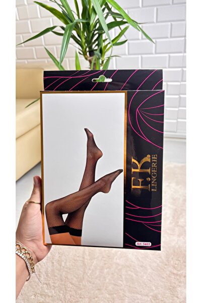 FK Women's Overknee Fishnet Socks