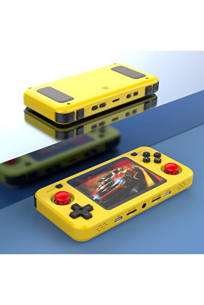 Choice28 Yellow 128G 15000+ Ready Games! 3.5" IPS Retro Handheld Console RK33...