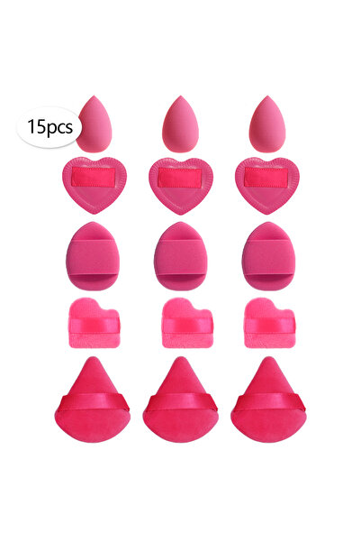 Choice17 15 قطعة من إسفنجات المكياج الصغيرة (15/30/60) لتوزيع البودرة وكريم ا...