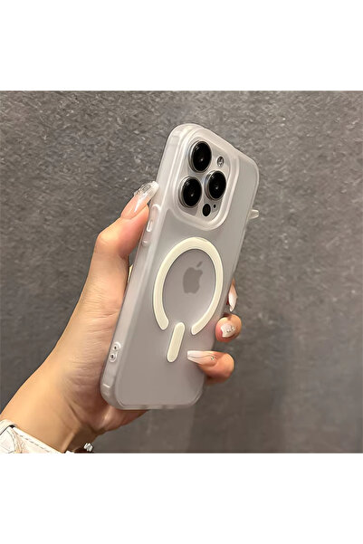 Choice97 For iPhone 16Pro Max White Translucent Matte Magsafe Magnetic Wirele...