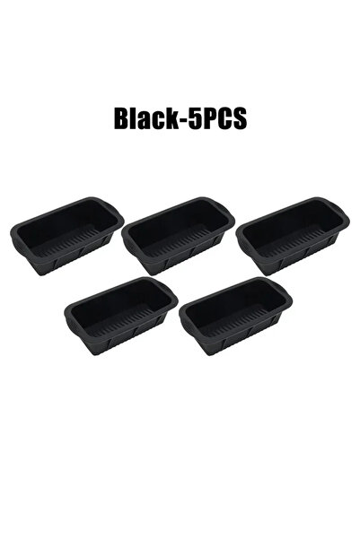 Choice5 قالب مكعبات ثلج أسود - 5 قطع (1/3/5 قطع) - صندوق ثلج سيليكون كبير الح...