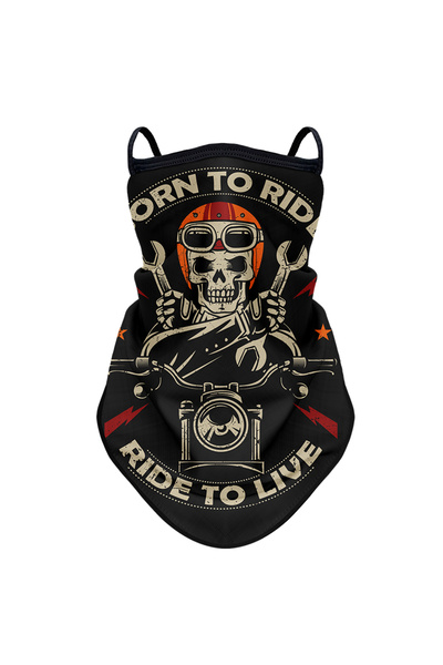 Choice18 Color 13 Retro Moto Cycling Sunscreen Mask Motorcycle Headscarf Summ...