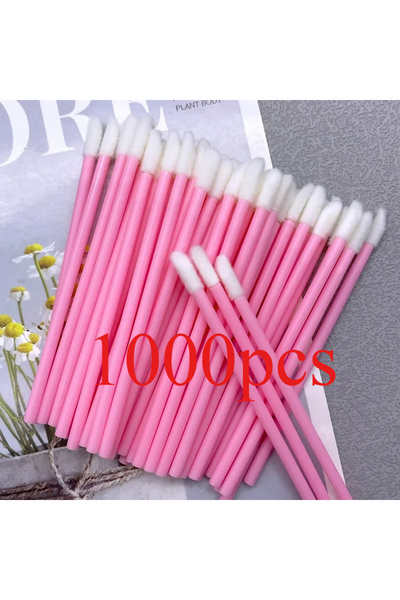 Choice6 1000 قطعة وردية اللون، بالجملة، 100/1000 قطعة، فرشاة شفاه للاستخدام م...