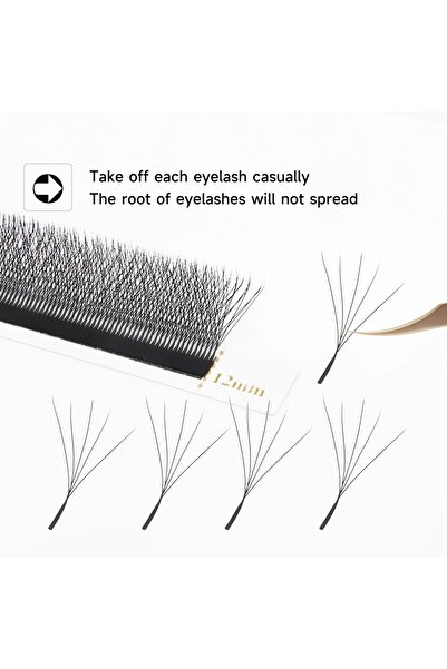 Choice94 10mm 0.07mm D 5D-W XIUSUZAKI W Shaped Bloom 2D 3D 4D 5D 6D 7D 8D Aut...