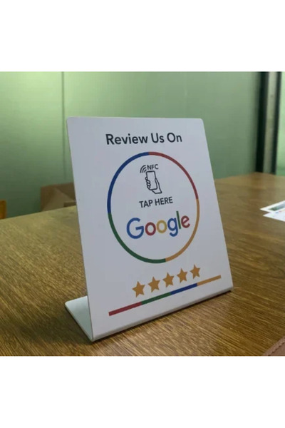 Choice5 White 13.56Mhz programmable Google Review Card NFC station table NFC ...