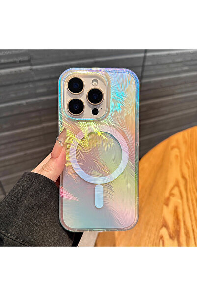 Choice20 غلاف هاتف iPhone 17 K8-YMCD بتصميم متدرج ليزري لهواتف iPhone 15 Pro ...