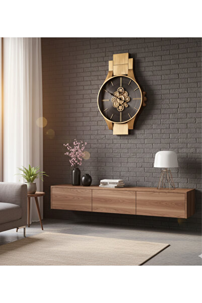 Meya design Özel Tasarım Metal Çarklı Duvar Saati