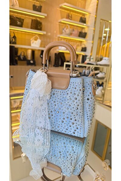 KRISTE BELL İthal Jean Model Taşlı Çanta -27172-