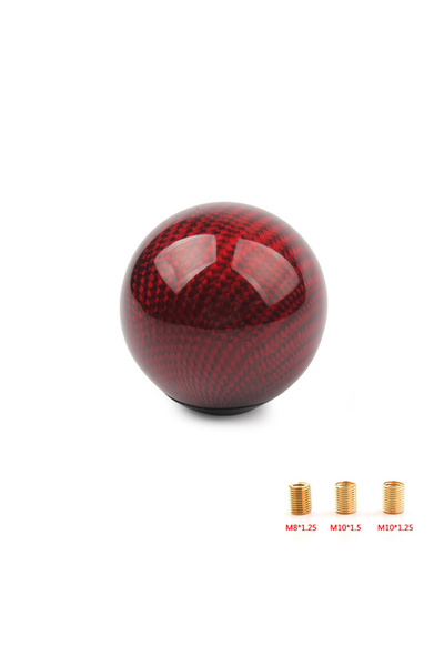 Choice5 مقبض ناقل حركة يدوي بتصميم ألياف الكربون، 5/6 سرعات، لون أحمر، تصميم ...