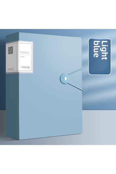 Choice7 blue-20 pages A4 100 Pkets 160/Sides Display Book Paper Dument Holder...