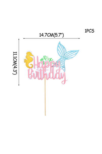 Choice29 طقم أدوات مائدة للاستخدام مرة واحدة بتصميم حورية البحر، يتضمن أطباقً...