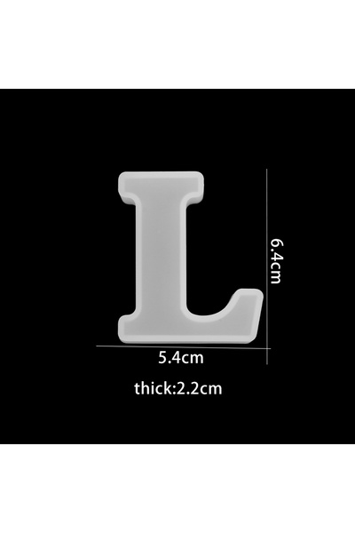 Choice13 قالب حرف L ثلاثي الأبعاد من السيليكون، قالب حروف أبجدية كبيرة من رات...