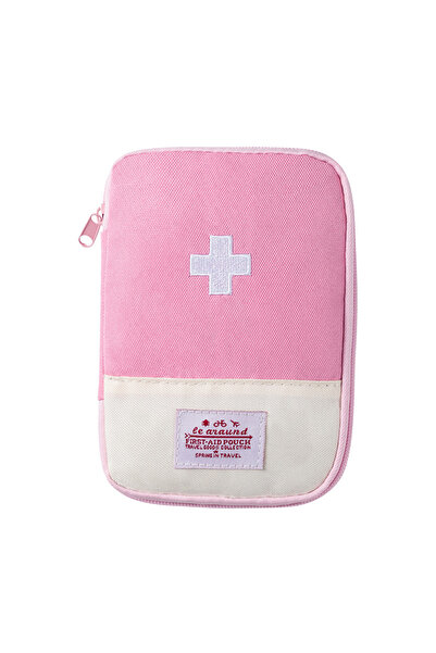Choice4 حقيبة إسعافات أولية صغيرة وردية اللون للسفر - حقيبة إسعافات أولية محم...