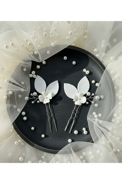 sibelle tasarım Set de 2 agrafe de mireasă, agrafe de mireasă cu detalii din ...