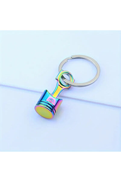 Choice1 سلسلة مفاتيح ملونة على شكل مكبس محرك إبداعي، قطعة واحدة، سلسلة مفاتيح...