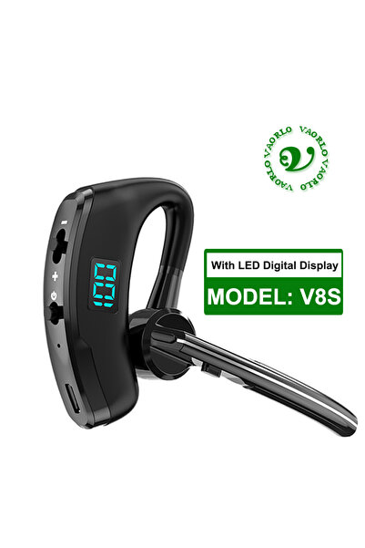 choice2 V8S New V8S Business Bluetooth Headset with LED Digital Display HD Mi...