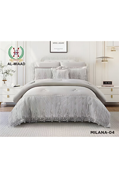 Red Rose Milana Luxury Lace Duvet (7 Pieces) - Double Size - 240*260