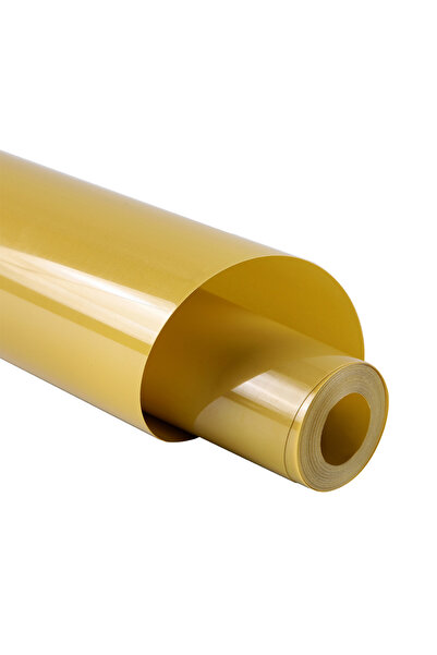 Choice65 لفة فينيل ذهبية اللون مقاس 30.48 × 91 سم، فينيل حراري لنقل الحرارة إ...