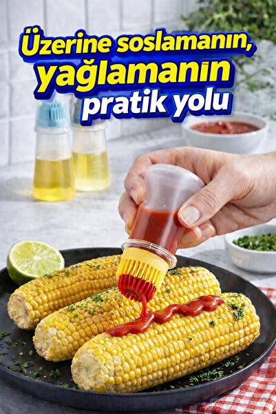 Mode Cool Silikon Yağlama ve Soslama Fırçası – Hazneli Pratik Yağ & Sos Şişesi