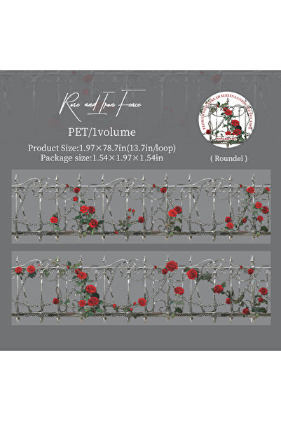 Choice5 C 50 مم × 2 م شريط لاصق لتزيين سياج الزهور المصنوع من البولي إيثيلين ...