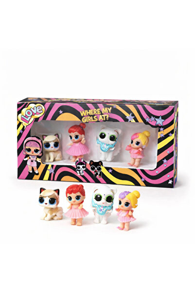 Zirve 4’lü Mini LOL Bebek Figür Oyuncak Seti – Kutulu Mini Karakterler