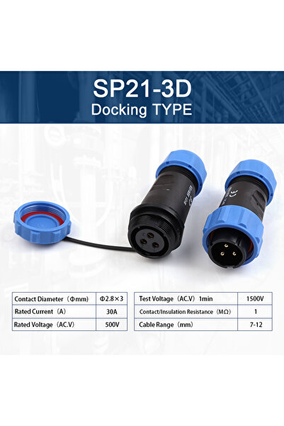 Choice مجموعة واحدة من موصلات كابلات الطيران SP21-3D SP21 من النوع القابل للر...