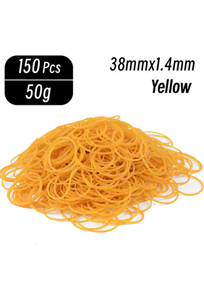 Choice5 150 قطعة من الحلقات المطاطية الصفراء مقاس 38 مم، 150/1500 بكسل، متوفر...