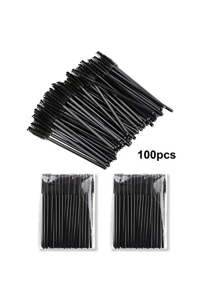 Choice1 Black 100pcs For Eyelash Extension Makeup Disposable Eyelash Brushes ...