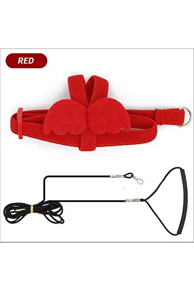 Choice7 Red B Parrot Bird Harness Leash Set Anti-bite Training Harness Parrot...