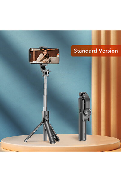 Choice3 حامل ثلاثي القوائم لعصا السيلفي بدون حقيبة ، مزود بجهاز تحكم عن بعد ب...