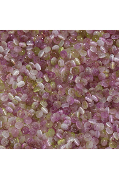 Choice12 Purple green 100pcs Gradient Glass Two-color Beads Cat's Eye Spacer ...