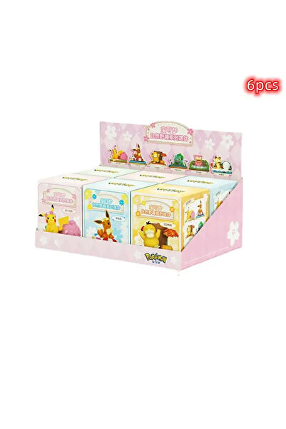 Choice1 مجموعة من 6 مجسمات بوكيمون: بيكاتشو، إيفي، ميوث، بولباسور، سايدوك، وس...