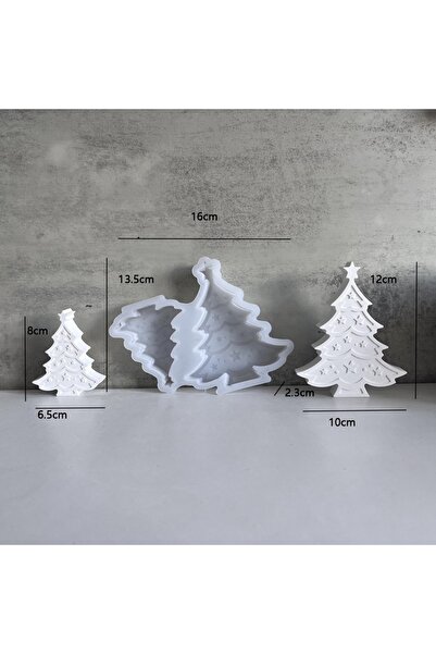 Choice3 04 Cute Penguin Elk Christmas Tree Snowman Gypsum Silicone Mold Handm...