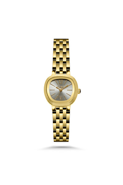 catera Women's watch with a gold-tone steel strap and a white dial