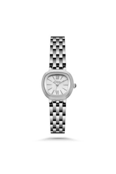catera Women's watch with a gold-tone steel strap and a white dial