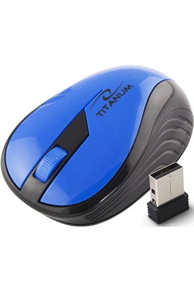 ESPERANZA Mouse Wireless Optic TITANUM TM114B, 1000 DPI (Negru/Albastru)