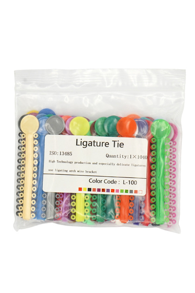 choice2 أربطة تقويم أسنان مرنة ملونة، 1040 قطعة (40 رباطًا/مجموعة)، لعلاج تقو...