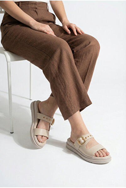 Riccon Women's Slippers 00120405 Beige