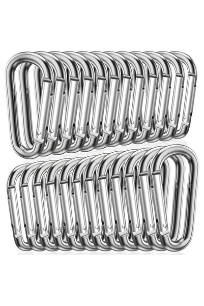 Choice10 100 قطعة من النوع A الفضي، 100 قطعة من مشابك تسلق جديدة من سبائك الأ...