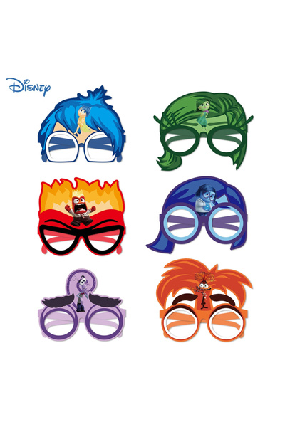 Choice14 12pcs mask Inside Out 2 Happy Birthday Party Decoration Cartoon Them...