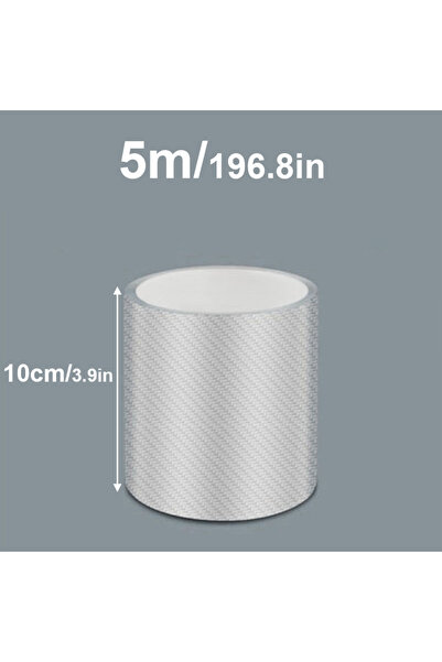 Choice1 10cmx5m 3/5/10M Transparent Carbon Fiber Car Threshold Portector Moul...