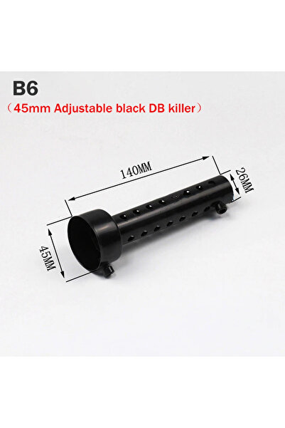 Choice1 كاتم صوت عالمي للدراجات النارية B6، متوفر بأقطار 35 مم، 42 مم، 45 مم،...