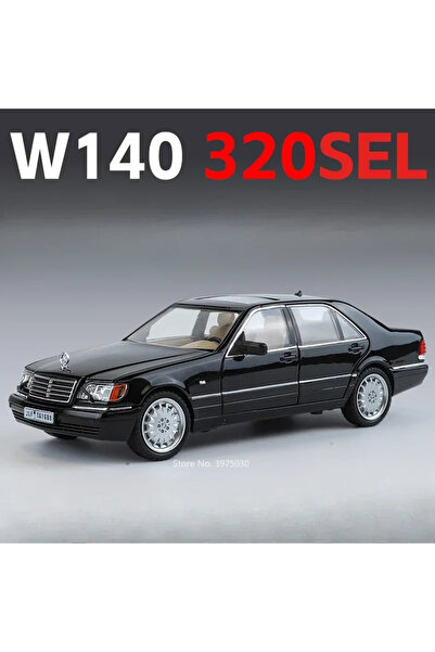 Choice3 سيارات ألعاب سوداء من طراز W140 320SEL بمقياس 1:24، موديلات 1901-1940...