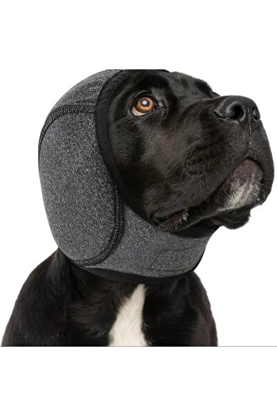 Choice1 واقيات أذن رمادية اللون للكلاب، عازلة للصوت، واقيات أذن، غطاء رأس مقا...