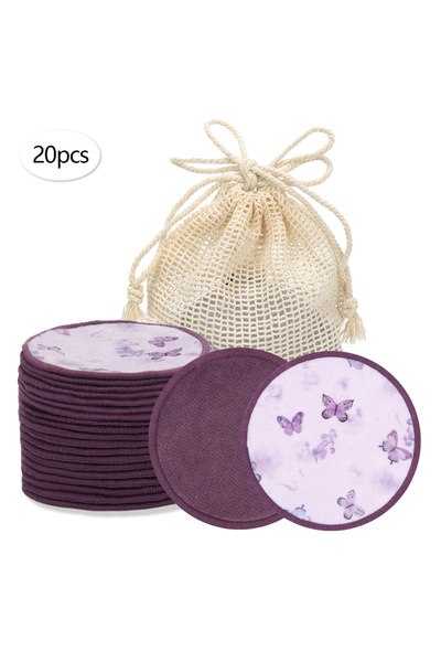 Choice1 A Double Round Makeup Remover Pads 20Pcs + Cleaning Mesh Bag, Machine...