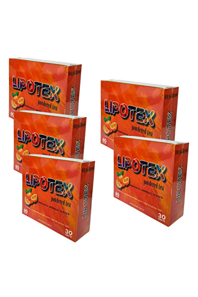 Lipotex Portakal Aromalı Bitki Detoks Çayı 5 kutu 300 şase