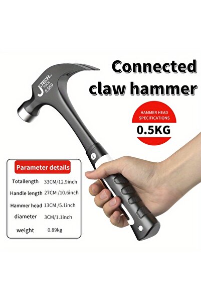 Choice1 مطرقة متوسطة الحجم ذات مخلب مدمج، مطرقة يدوية احترافية لأعمال النجارة...