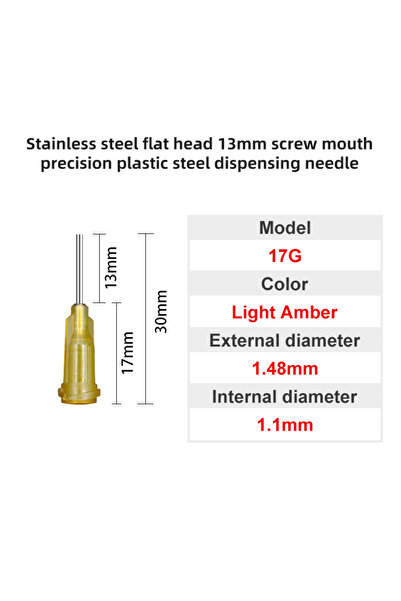 Choice9 13mm 17G 50Pcs 10G-34G 13mm Industrial dispensing needle glue needle ...