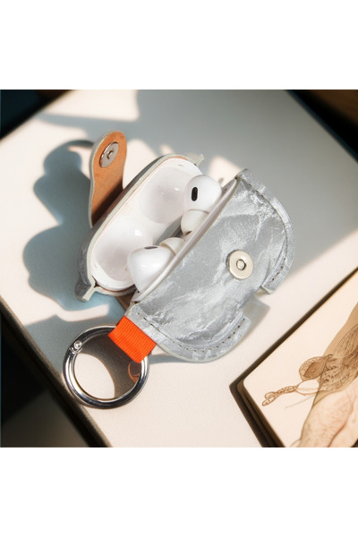 Choice17 غطاء سماعات أذن من جلد الصناعي الناعم، رمادي اللون، متوافق مع سماعات...