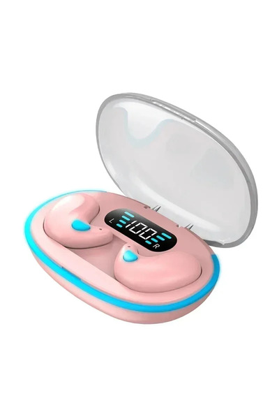 Choice3 سماعات أذن لاسلكية وردية اللون X55 غير مرئية للنوم، بتقنية بلوتوث 5.3...